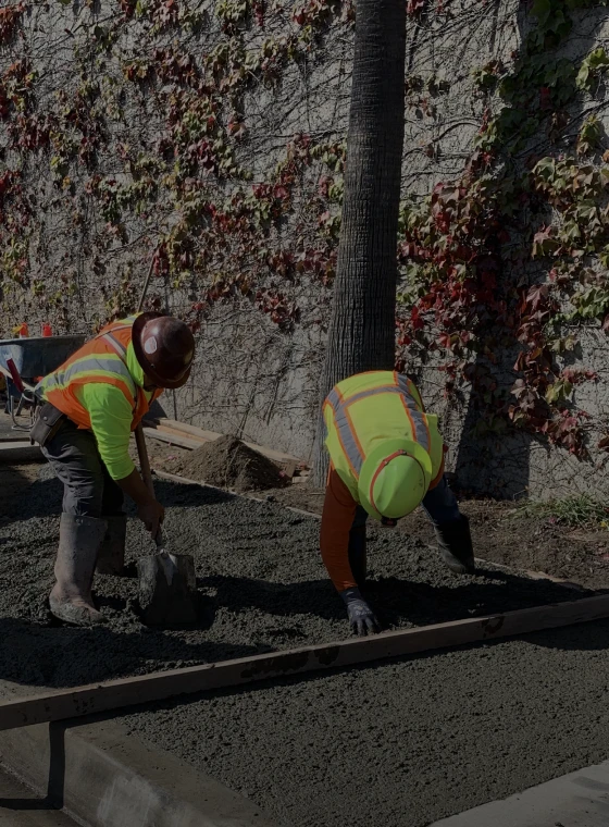 Retaining wall and concrete drainage channel repairs near HOAG Hospital