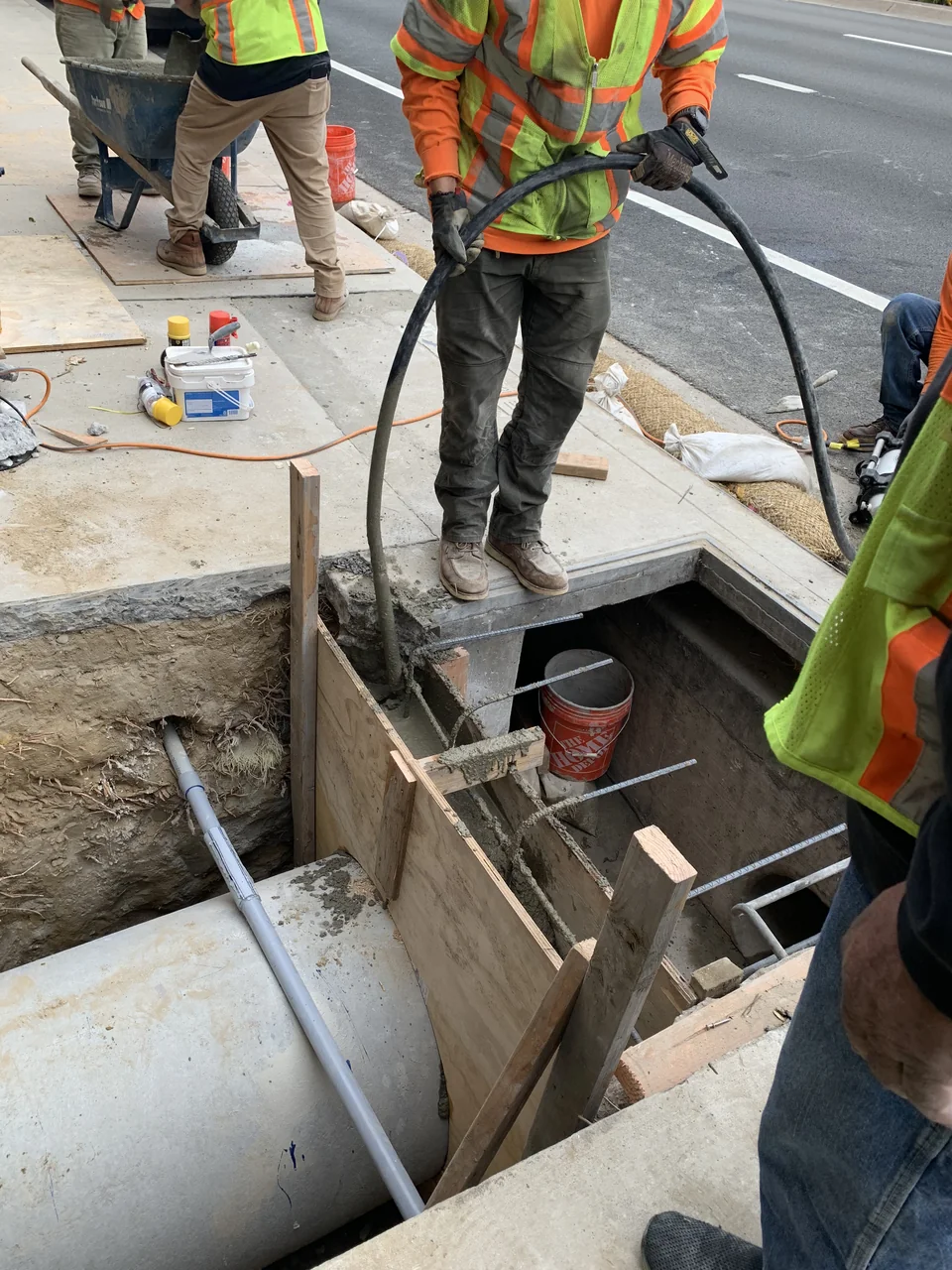 Retaining Wall & RCP Pipe Repair